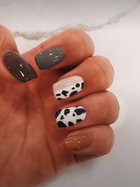 Country Acrylic Nails, Rodeo Nails, Cowboy Nails, Western Nails, Country Nails, Cow Nails, Simple Acrylic Nails, Cute Gel Nails, Acrylic Nails Coffin Short