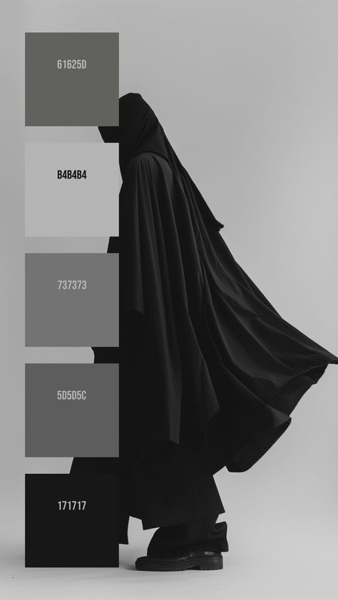 Colors:
61625D
B4B4B4
737373
5D5D5C
171717 Black And Gray Color Palette, Mystery Background, Monochrome Colour Palette, Black Pantone, Minimalistic Background, Desain Merek, Light Gray Background, Monochrome Color Palette, Colors Combinations