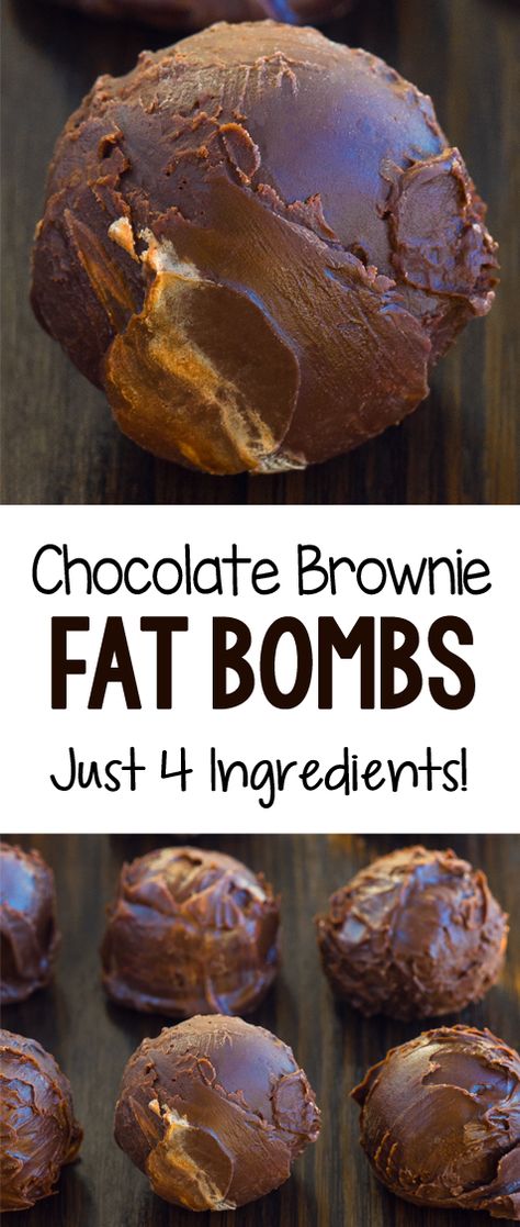 How to make low carb keto fat bombs with no sugar or coconut oil required. Theyre great for a healthy snack #keto #fatbombs #ketosnack #healthy #sugarfree #snack #recipe #chocolate #diy Brownie Vegan, Brownies Recipes, Postre Keto, Keto Vegan, Fat Bomb Recipe, Desserts Vegan, Keto Brownies, Keto Fat, Keto Chocolate