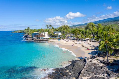 Visit These 10 Big Island Beaches When You Travel To The Island Of Hawai'i — Salt & Wind Travel Waikoloa Village, Hawaii Volcanoes National Park, Winter Beach, Kona Hawaii, Volcano National Park, Kailua Kona, The Big Island, European Destinations, Beach Vacations