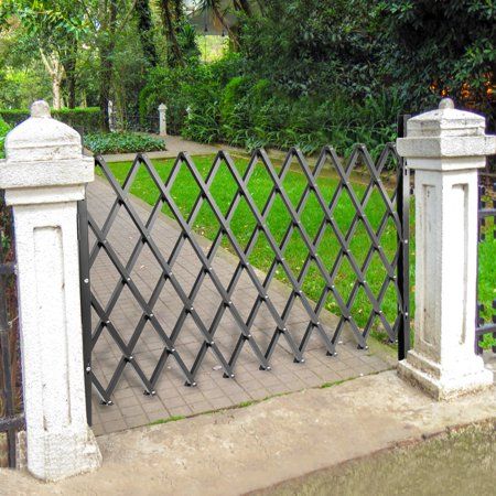 Metal Garden Gates, Retractable Door, Gate Kit, Metal Gate, Security Gates, Garden Fence Panels, Folding Door, Lock Design, Metal Fence