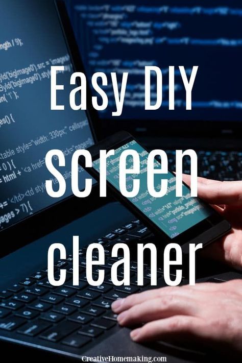 Easy DIY screen cleaner for your computer and tv screens. House Cleaning Tips And Tricks, Wipes Diy, Diy Screen, Cleaning Tips And Tricks, Deep Cleaning Hacks, Screen Cleaner, Diy Cleaning Solution, Cleaning Tricks, Vinegar Cleaning