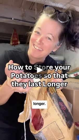 26K views · 1.5K reactions | FIRST..SAVE 💽 this post so you can come back to it when you go to store your potatoes 🥔

Then SHARE to your stories so we have fresh potatoes all summer! 

What nobody is telling you about storing your Potatoes to stay fresh longer …⤵️

Here’s how:

Struggling with potatoes going bad not long after you buy them , try these tips to make them LAST longer so you can save more money on groceries

1. Potatoes need good circulation. Don’t keep them in the plastic bag they came in from stores. Keep them in a cardboard box with holes, a basket, or paper bag with holes, or a mesh bag

2. Store in a dark cool place. Inside a cabinet or basement. Don’t store your potatoes next to the oven, under the sink, or on top of the fridge.

3. Never store in refrigerator! It’s to Ikea Potato Storage, Potato Storage Ideas, Store Potatoes And Onions, Storing Onions And Potatoes, Potato And Onion Bin, Storing Onions, Onion Storage, Potato Storage, Potatoes And Onions