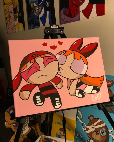 Regnul Animal, Arte Indie, Trippy Painting, Hippie Painting, Simple Canvas Paintings, Cute Canvas Paintings, Canvas Drawings, Easy Canvas Art, Cartoon Painting