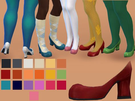 glutenfreesims' Chunky Platform Heels Chunky Platform Heels, Sims 4 Challenges, Sims 4 Teen, Sims Community, Platform Heels Chunky, Sims 4 Cc, Chunky Platform, Free Sites, The Sims Resource