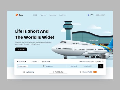 Air Ticket Booking Website by UI Zones: website design on Dribbble Air Ticket Booking Website, Online Ticket Design, Ticket Booking Website Design, Airport Website Design, Airline Website Design, Travel Booking Website Design, Flight Booking Website Design, Ticket Website Design, Booking Website Design