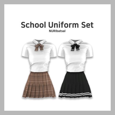 Mods Sims 4, Female Sims, Sims 4 Traits, Sims 4 Anime, Pelo Sims, School Uniform Outfits, Tumblr Sims 4, Sims 4 Teen, Sims 4 Dresses