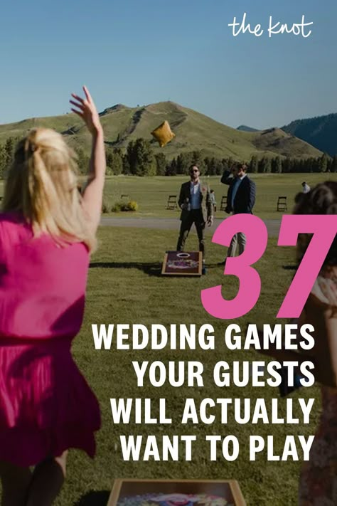 Outside Wedding Games Receptions, Fun Wedding Games Outdoor Games, Fun Games At A Wedding, Wedding Gimmicks Fun, Backyard Wedding Reception Activities, Wedding Reception Games For Guests Outdoor, Wedding Picture Game, Outdoor Reception Games, Table Games For Wedding Guests