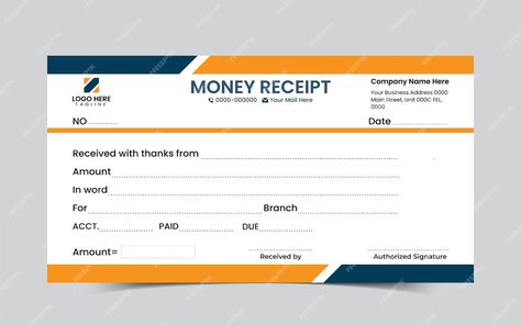 Premium Vector | Vector corporate money receipt flat design book template Taxi Receipt Template, Money Receipt Design, Salary Slip Design, Receipt Book Design, Acknowledgement Receipt, Receipts Template, Bank Receipt, Cash Receipt Template, Payment Receipt Template