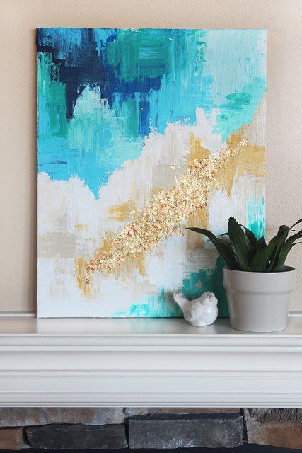 43+ Easy DIY Painting Ideas that'll Inspire Your (hidden) Inner Artist Abstract Art Tutorial, Abstract Art Projects, Wall Art Tutorial, Abstract Art Diy, Metal Tree Wall Art, Soyut Sanat Tabloları, Canvas Painting Diy, Tableau Art, Simple Acrylic Paintings