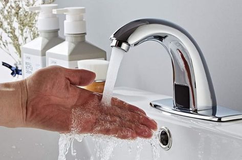 The Best Bathroom Faucets for Your Renovation - Bob Vila Plumbing Ideas, Kitchen Basin Sink, Best Bathroom Faucets, Kitchen Basin, Touchless Faucet, Wall Mounted Sink, Vanity Faucet, Single Hole Bathroom Faucet, Bathroom Taps