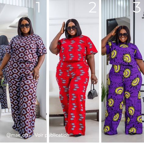 African Jumpsuits For Women Plus Size, African Jumpsuits For Women, Trouser And Top For Ladies, Plus Size Fashion Dresses, 2piece Outfits, African Print Dress Ankara, African Dresses For Kids, African Fashion Skirts, African Inspired Clothing