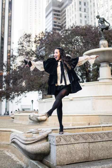 Wendy Nguyen, Wendy's Lookbook, Velvet Cape, Tulle Top, Nice Women, Style Makeover, Fashion Blogs, Holiday Style, Women's Summer Fashion