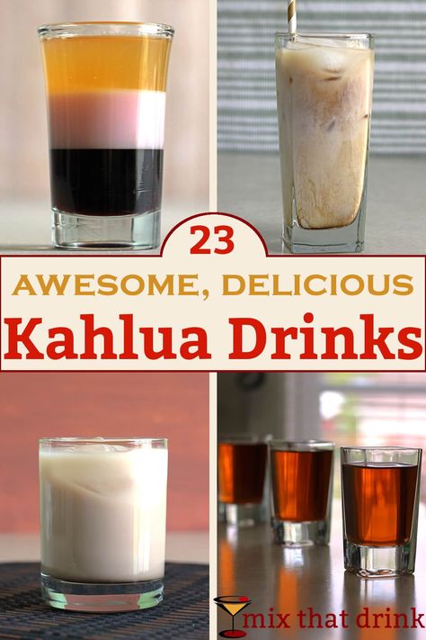 There's nothing else quite like the sweet coffee flavor of Kahlua. This collection of Kahlua drinks shows off the range and versatility of this delicious liqueur. We've got frozen drinks,  shots, doubles and more. Kahlua Drinks, Kahlua Recipes, Buffet Party, Liquor Drinks, Sweet Coffee, Keto Drink, Alcohol Drink Recipes, Frozen Drinks, Drinks Alcohol Recipes