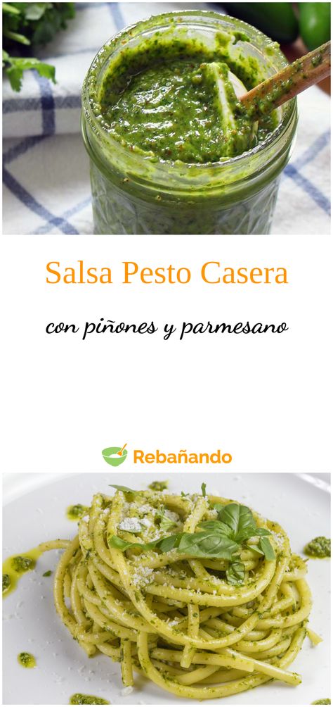 Viaja hasta Italia para disfrutar de una pasta con una buena salsa de pesto casero propio de las abuela italianas. ¡Toma nota! Ideas Almuerzo, Pasta Pesto, Pasta Al Pesto, Pasta Fresca, Pesto Pasta, Sin Gluten, Cooking Time, Cilantro, Italian Recipes