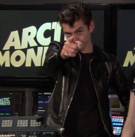 Alex Turner, Arctic Monkeys, Monkeys, A Man, Leather Jacket, Leather, Black