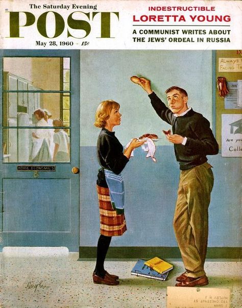 George Hughes, Norman Rockwell Art, Saturday Evening Post Covers, Norman Rockwell Paintings, Loretta Young, Evening Post, Saturday Evening Post, Mom Memes, Old Magazines