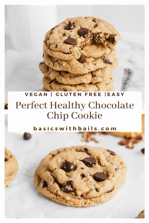 Healthy Almond Flour Chocolate Chip Cookies, Chocolate Chip Cookie Healthy, Healthier Chocolate Chip Cookies, Dairy Free Chocolate Chip Cookies, Almond Flour Chocolate Chip Cookies, Healthy Chocolate Chip Cookies, Dairy Free Chocolate Chips, Gluten Free Chocolate Chip Cookies, Vegan Chocolate Chip Cookies