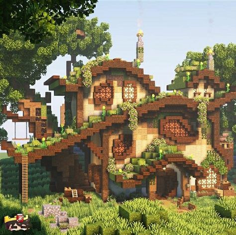 Mansion Minecraft, Construction Minecraft, Minecraft Welten, Pixel Art Minecraft, Case Minecraft, Casa Hobbit, Rumah Minecraft Sederhana, Minecraft Mansion, Minecraft Structures