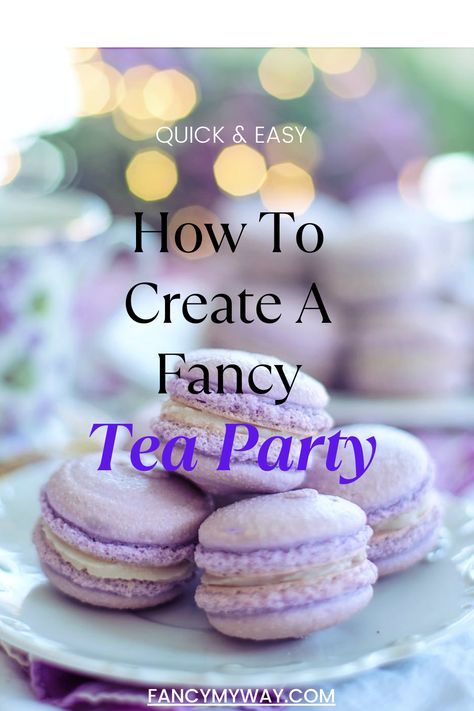 Are you ready to host a fabulous tea party fit for a queen? Whether it’s for a special occasion or just for fun, a tea party is the perfect way to gather your loved ones and enjoy some scrumptious treats. Read on and learn how to create a fancy tea party! Make an unforgettable experience that will have your guests raving for days. Fancy Tea Party Birthday, Fancy Tea Party Food, Victorian Bridal Shower Ideas, Tea For Two Birthday Party Ideas, Tea Party Appetizers, Adult Tea Party Food, Fall Tea Party Ideas, Ladies Tea Party Ideas, Old Fashioned Tea Party