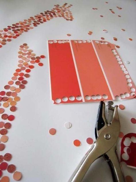 DIY Projects Made With Paint Chips - DIY Paint Chip Art - Best Creative Crafts, Easy DYI Projects You Can Make With Paint Chips - Cool and Crafty How To and Project Tutorials - Crafty DIY Home Decor Ideas That Make Awesome DIY Gifts and Christmas Presents for Friends and Family http://diyjoy.com/diy-projects-paint-chips Paint Chip Crafts, Paint Chip Art, Pin Diy, Chip Art, Paint Chip, Paint Swatches, Diy Paint, Amazing Diy, Paint Chips