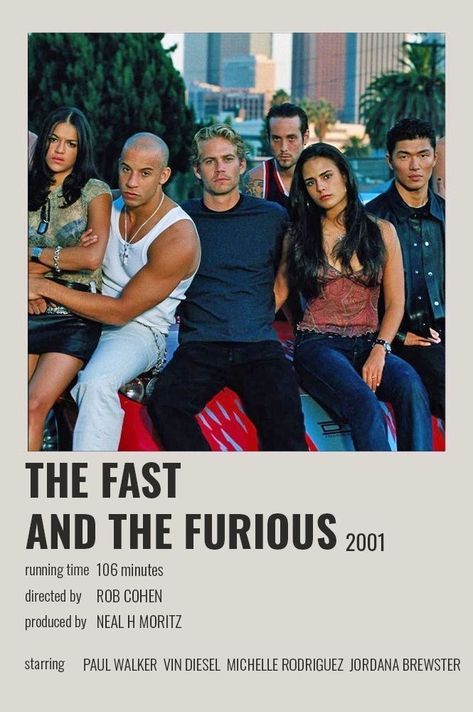 Movie Character Posters, Movie Outfit, Tv Posters, The Fast And The Furious, Movie Outfits, Fast And The Furious, Polaroid Posters, Comfort Movies, Furious Movie