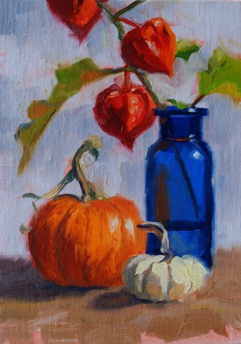 Squeeze In - Paint Out: No. 517 Autumn Still Life 2 Autumn Still Life Drawing, Autumn Still Life Painting, Autumn Still Life, Intro To Art, Life Reference, Craft Cupboard, Fall Drawings, Still Life 2, Perspective Drawing Architecture