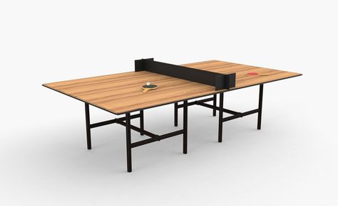 Bouncing around: rounding up the most innovative ping pong table designs | Wallpaper* Best Ping Pong Table, Pingpong Table, Ping Pong Tables, Japanese Joinery, Love Work, Wooden Ladder, Pong Table, Wallpaper Magazine, Meeting Table