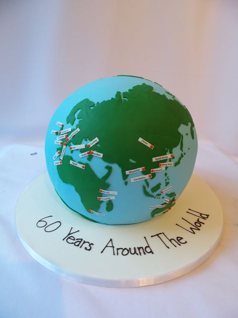 Perfect Cake, Trotter, 7th Birthday, Globe Trotter, The Chic, Cake Ideas, Bespoke, Globe, Birthday Cake