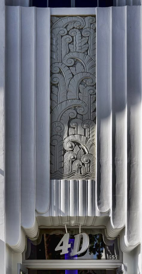 Art Deco Relief, Miami Art Deco Interior, Miami Art Deco, Lincoln Road, Art Deco Artwork, Motif Art Deco, Art Deco Inspiration, Art Deco Interior Design, 3d Cnc