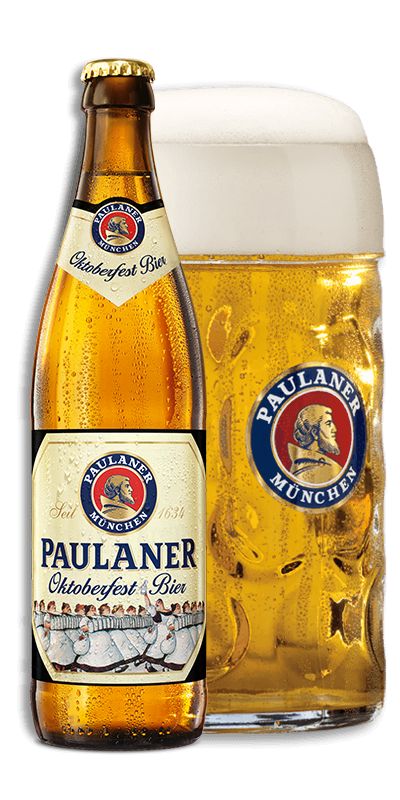 Oktoberfest Bier Paulaner Oktoberfest, Beer Advertising, Beers Of The World, Beer Girl, Oktoberfest Beer, Dairy Drinks, Beer Brands, Vegetable Drinks, German Beer