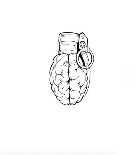 Overthinking Tattoos Brain, Overthinker Tatoos Ideas, Lost Mind Tattoo, Tattoo About Overthinking, Loner Tattoos, Ocd Tatoos Design, Therapy Tattoos, Overthinker Tattoo Ideas, Burnout Tattoo