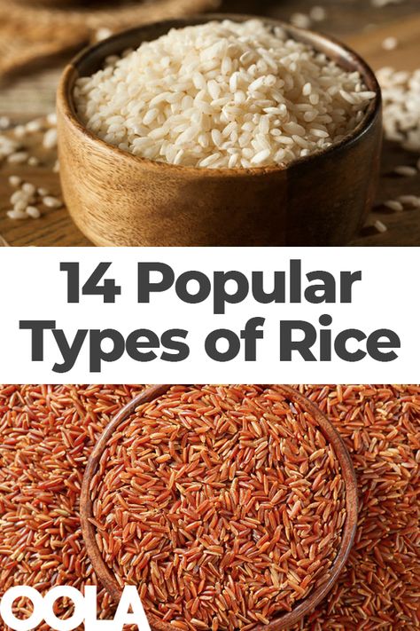 14 Popular Types of Rice You Should Know - Oola.com Beginner Cooking, Types Of Rice, Rice Types, Rice Photography, Goat Milk Recipes, Food Vitamins, Whole Grain Rice, Healthy Rice, Food Issues