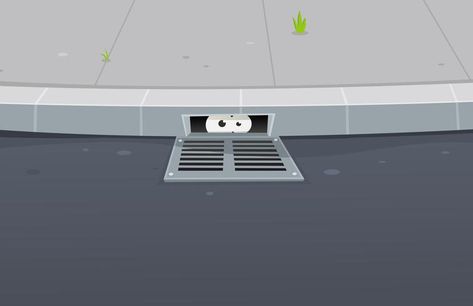 Eyes Spying Inside Pavement Gutter Hole Sewer Grate, Bathroom Scale, Gundam, Drain, Vector Art, Art Images, Template Design, This Is Us, Clip Art