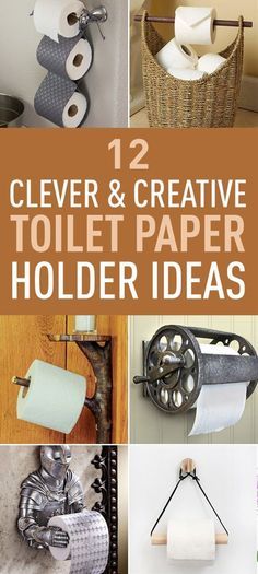 One of the important accessories that you should consider in your bathroom is the toilet paper holder. It could add a touch of style and brighten your dull bathroom. Selecting a unique and eye-catchy holder could make a huge difference to your bathroom. Here are 12 clever and creative toilet paper holder ideas which will inspire you to have your own unique toilet paper holder.  One of the important accessories that you should consider in your bathroom is the toilet paper holder. It could add a t Toilet Paper Holder Ideas, Bear Toilet Paper Holder, Unique Toilet Paper Holder, Space Saving Toilet, Diy Toilet Paper Holder, Cozy Cottage Kitchen, Toilet Paper Holder Wall, Tissue Paper Holder, Bathroom Toilet Paper Holders