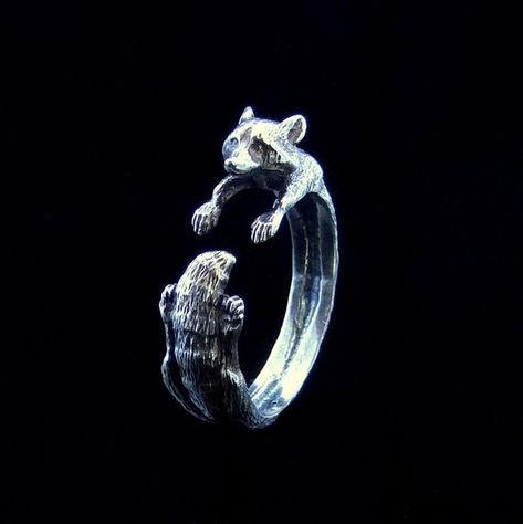 Animal Ring, Handmade Jewelry Earrings, Jewelry Hand, Stylish Rings, Animal Rings, Racoon, I Love Jewelry, Jewelry Silver, Armenia