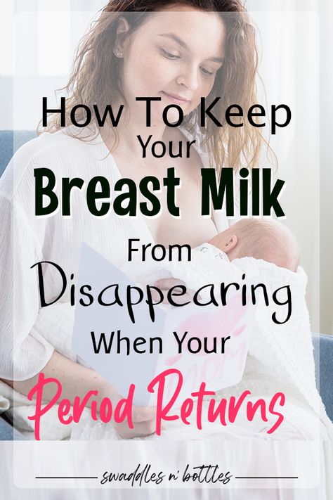 The hormonal changes that happen when your period returns can cause a major dip in your milk supply. Here are a few things you can do to ensure you don't see a decrease in your milk production. Ugly Things, Pumping Tips, Newborn Tips, Feeding Baby, Baby Food Storage, Breastmilk Supply, Milk Production, Baby Sleep Problems, Breastfeeding And Pumping