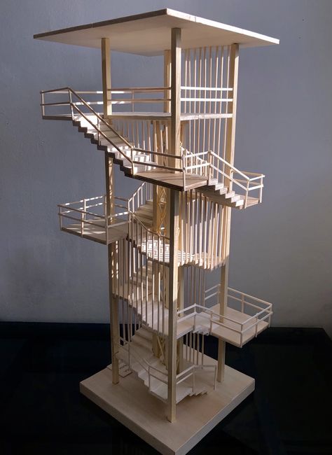 architecture, architecture model, model, balsa wood, student, project #architecture #architect #archilovers #student #maqueta #archilovers #architecturaldesign Balsa Wood Models, Structural Model, Conceptual Model Architecture, Tower Models, Project Architecture, Architecture Drawing Plan, Architecture Life, Wood Architecture, Interior Design Sketches