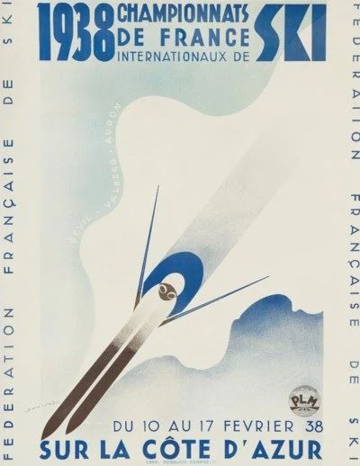 View 1938 Championnats de France Internationaux de Ski (1938) By Samivel; lithograph; 31 x 24 in. (79 x 61 cm.); . Access more artwork lots and estimated & realized auction prices on MutualArt. Vintage Ski Art, Skiing Graphic Design, Vintage Skiing Aesthetic, Retro Ski Poster, Ski Illustration, Winter Feast, Skiing Aesthetic, Vintage Ski Posters, Venice Painting