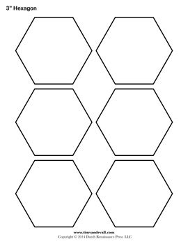 Printable Hexagon Templates Hexagon Template, Free Stencils Printables Templates, Stencils Printables Templates, Hexagon Quilt Pattern, Hexagon Print, Free Stencils Printables, English Paper Piecing Quilts, Shape Templates, Stencils Printables