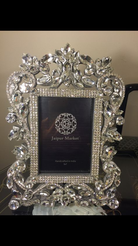 Crystallized picture frame, beautiful, antique style, baroque, Victorian Fancy Picture Frames, Bling Picture Frames, Rhinestone Picture Frame, Ornamental Picture Frame, Decorated Frames, Unique Crystal Mirror Frame With Lace, Pearl Frame, Ornate Picture Frame, Photo Frame Crafts