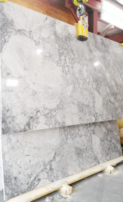 NEW Super white Quartzite slabs in stock! | Homchick Stoneworks, Inc. Super White Quartzite, White Quartzite, Kitchen Remodel Countertops, Kitchen Technology, Kitchen Countertop Materials, Quartzite Countertops, Quartz Kitchen, Countertop Design, New House - Kitchen