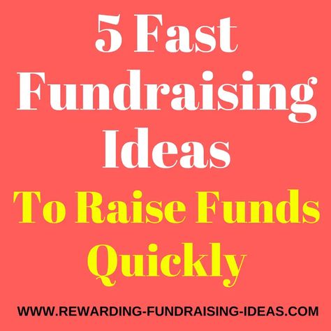 5 Fundraising Ideas to Raise Funds Quickly Fast Fundraising Ideas, Ways To Fundraise, Creative Fundraising, Charity Work Ideas, Fund Raising Ideas, Unique Fundraisers, Sports Fundraisers, Pta Fundraising, Easy Fundraisers