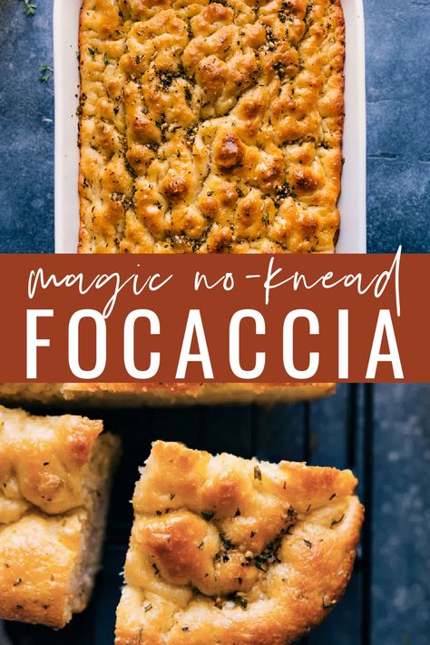 This is our favorite Focaccia — it has a crisp, salty crust, a light and chewy texture, and rich flavor. This fragrant Italian bread can be made in a 9×13-inch pan for the perfect sandwich bread or in a half-sheet pan for the ultimate snacking bread. Plus we’re sharing how to make plain bread as well as an herbed version! #sidedish #best #quick #easy #bread #noknead #focaccia Sheet Pan Focaccia Bread, Garlic Foccacia Bread Recipes, Sheet Pan Bread, Quick Focaccia Bread Recipe, Quick And Easy Focaccia Bread, Focaccia Bread In Loaf Pan, Quick Easy Bread, Foccacia Bread Quick Rise, Foccacia Bread Recipes