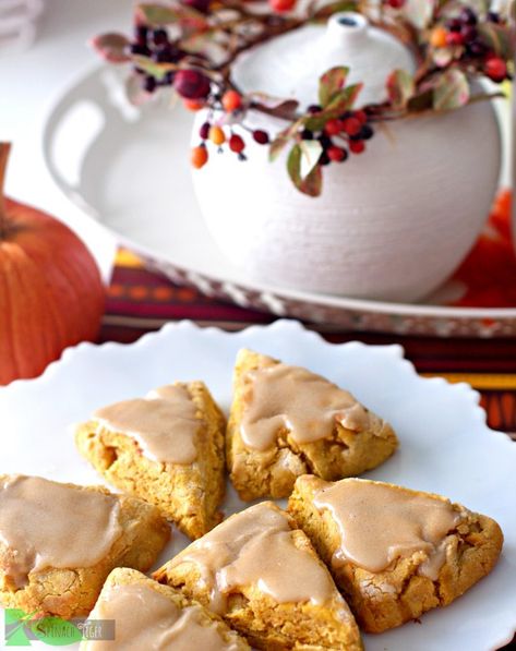 Best Gluten Free Pumpkin Scone with Maple Glaze from Spinach Tiger Gluten Free Pumpkin Scones, Gluten Free All Purpose Flour, Pumpkin Scones Recipe, Potato Biscuits, Gluten Free Sweet Potato, Autoimmune Disorders, Sweet Potato Biscuits, Pumpkin Scones, Best Gluten Free