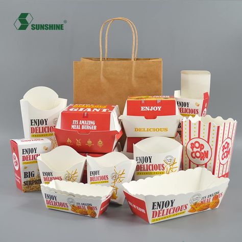 French Fries Box Design, French Fries Packaging Design, Fries Packaging Ideas, Fast Food Packaging Design, Fried Chicken Packaging, French Fries Packaging, Chicken Packaging, Fast Food Packaging, Fries Packaging