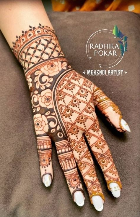 Trending Mehandi Designs 2024, Half Hand Mehndi, Marwari Mehndi Design, Designer Mehandi, Front Mehndi, Peacock Mehndi, Peacock Mehndi Designs, Front Mehndi Design, Festival Quotes