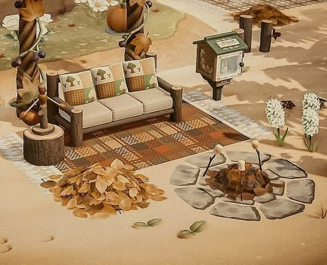 15 Picnic Area Ideas For Animal Crossing: New Horizons – FandomSpot Acne Picnic Blanket, Animal Crossing Moodboard, Animal Crossing Forestcore, Fall Animal Crossing, Acnh Small Area Ideas, Beach Couch, Animal Crossing Island Inspiration, Animal Crossing Halloween, Animal Crossing Ideas