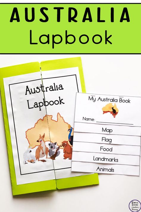 Australia Lapbook, Australia For Kids, Australia School, Australia Crafts, Geography For Kids, Geography Activities, Lap Book, American History Lessons, Country Studies