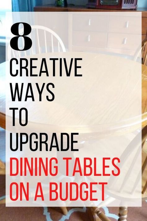 Diy Dinner Table Decor, Dining Table Makeover Ideas, Upcycle Dining Table, Farmhouse Dining Table Makeover, Dining Table Upcycle, Dining Room Table Redo, Table Makeover Ideas, Painted Dining Room Table, Ikea Dining Table